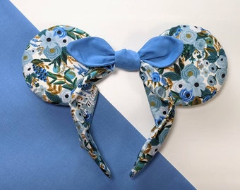 Mickey Ears, Rifle Paper Co Disney Ears, Minnie Ears Headband, bowband, garden party