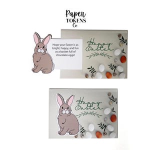 Easter Slide-Out Card, Interactive Easter Greeting for Friends, Coworkers & Family, Easter Basket Pull Tab Card, custom card, spring