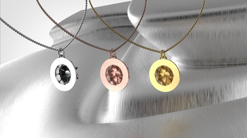 Skyrise Necklace Flowers Jewelry Sky Rising Flower 925k Sterling Silver gift for him Symbolizing Freedom New Art Minimalist Jewelry