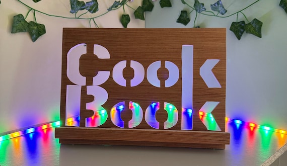 Recipe book/ Tablet holder Wooden tablet stand, Cookbook stand, tablet holder, tablet stand, Tablet desktop stand, Recipe stand