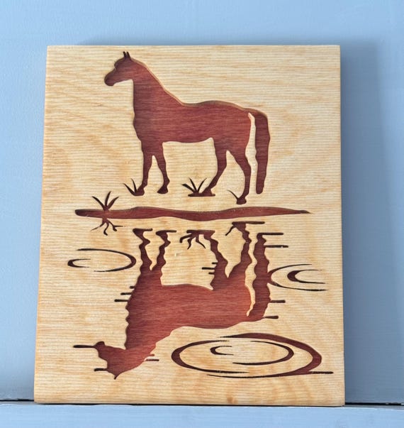 Horse with reflection