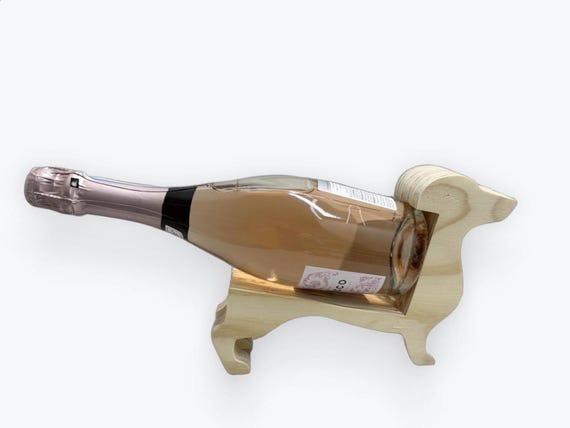 Handcrafted Wooden Dachshund Wine Holder | Perfect Dog Lover Gift | Rustic Wine Rack | Fun Handmade Home Decor
