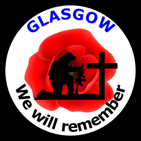 We will remember poppy print | Customisable town name | Personalised memorial wall art