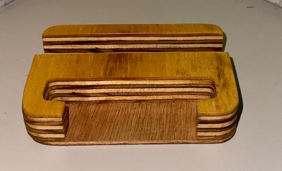 Phone Holder, Eco-friendly iPhone stand made of wood, phone holder perfect for a working from home gift or a general gift.