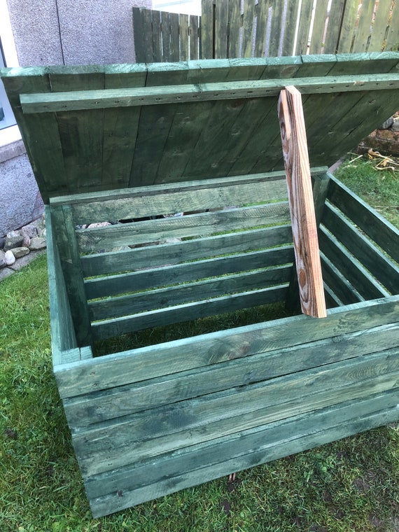 Painted (Optional) Wooden Compost bin/box made with reclaimed timber