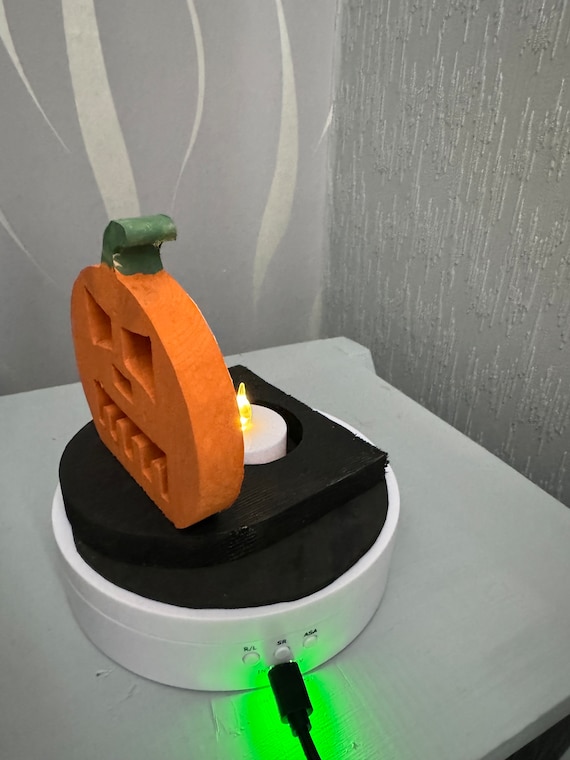 Halloween pumpkin t light with battery operated t light