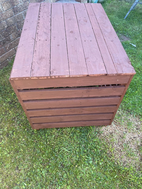 Painted (Optional) Wooden Compost bin/box made with reclaimed timber