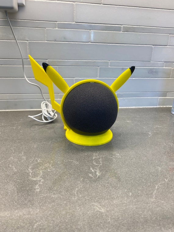 Pikachu Inspired  Echo, Echo Dot 4th or 5th Gen or Apple HomePod Mini  Speaker Stand for Your Smart Home Speaker 3D Printed 1pc 