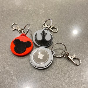 Disney & Star Wars inspired Apple AirTag Case with keychain - 3D printed 1pc