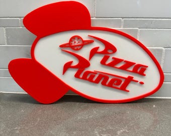 Disney Pixar Toy Story inspired sign - Pizza Planet - 3D printed