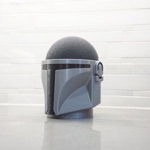 Mandalorian inspired Amazon Echo Dot 4th or 5th gen speaker holder stand Alexa enabled smart home speaker 3D printed 1pc immagine 3