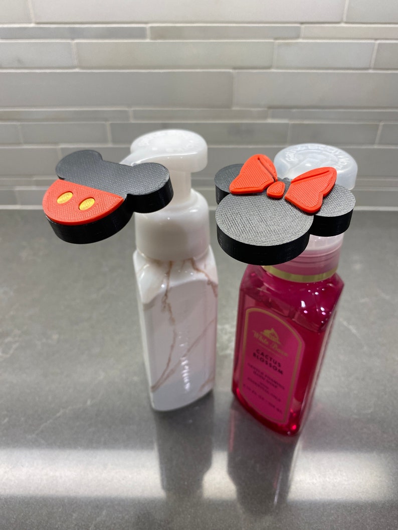 Mickey Foaming Soap Dispenser Attachment deluxe Version for Etsy