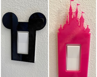 Light switch cover - Disney Castle or Mickey