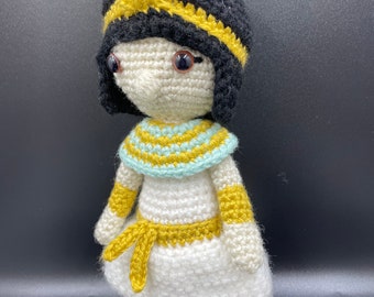 Cleopatra Amigurumi crocheted doll/stuffed doll