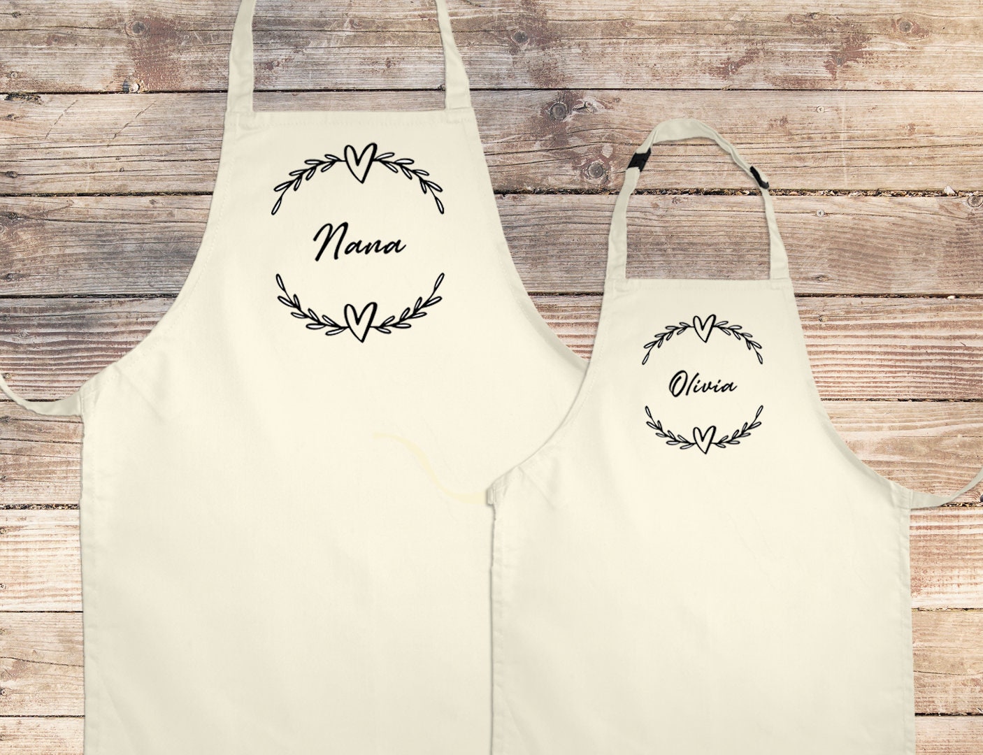 Mud Pie Mama Chef & Helper Apron Set