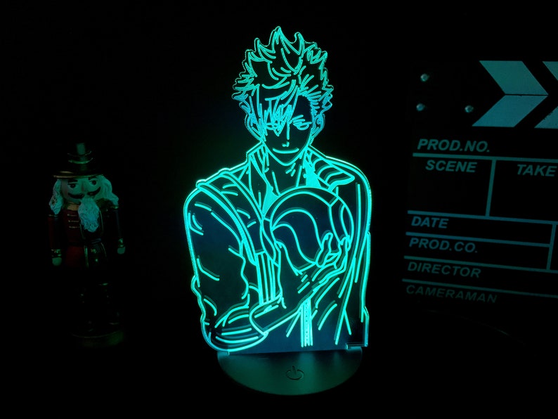 Haikyuu LED Acrylic Room Decor Cartoon Japan Anime Lights Desk Etsy