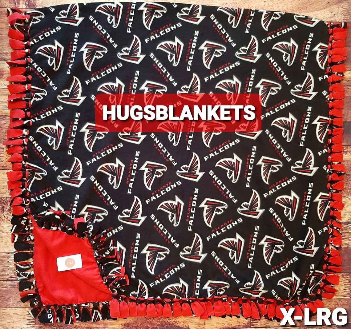 Atlanta Falcons Fleece Blankets No Sew Knotted Fleece | Etsy