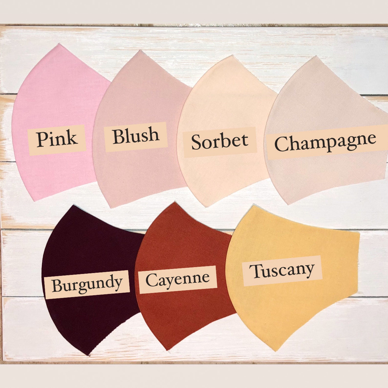 Solid Neutral Color Masks Skin Tone Masks 100 Cotton 23 Etsy