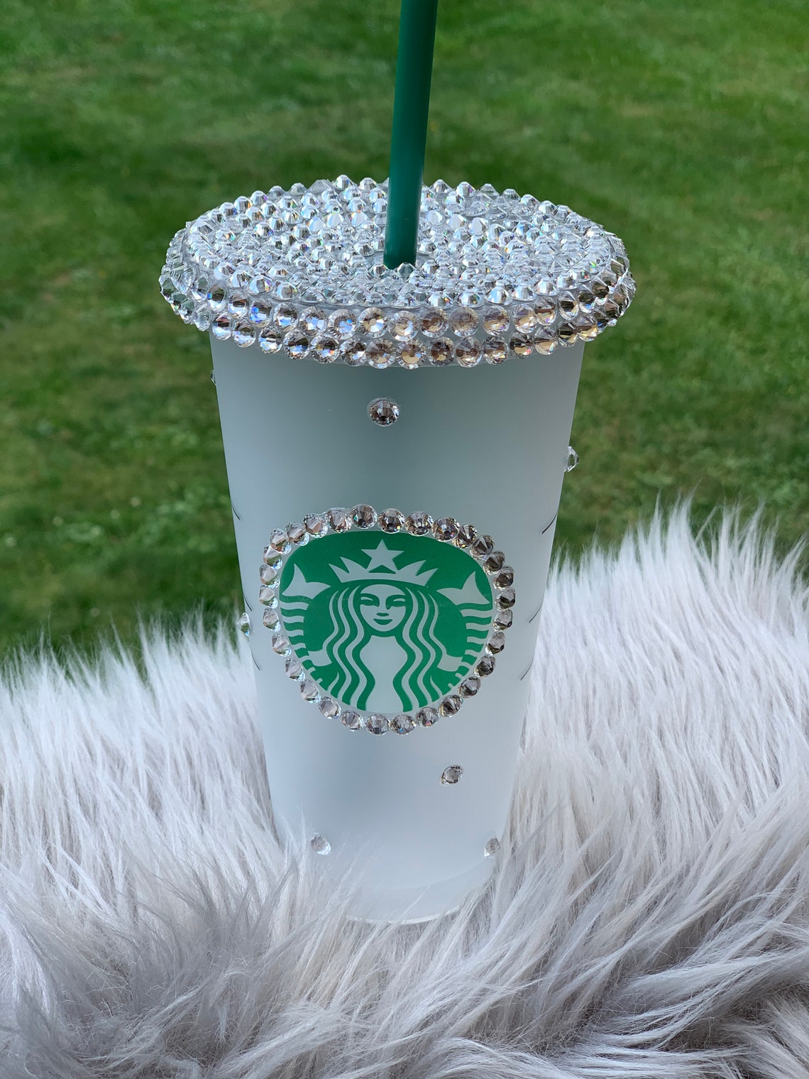 Starbucks Bling Custom Cold Cup Etsy