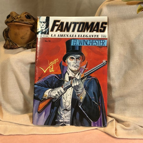 Vintage 1993 Fantomas La Amenaza Elegante Comic in Spanish - Issue No 76