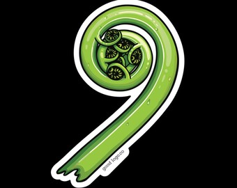 Koru Sticker: Māori Fern Frond, New Beginnings