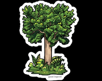 Kauri Tree Sticker, New Zealand Native Flora, Waterproof Vinyl