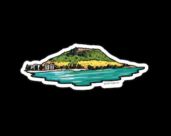 Mount Maunganui Sticker | New Zealand Travel Decal