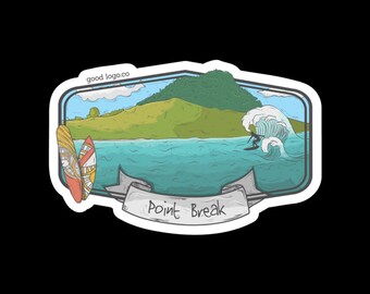 The Point Break Sticker, Surfing Sticker