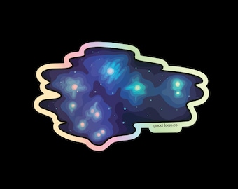 Holographic Matariki Sticker: New Zealand Māori New Year