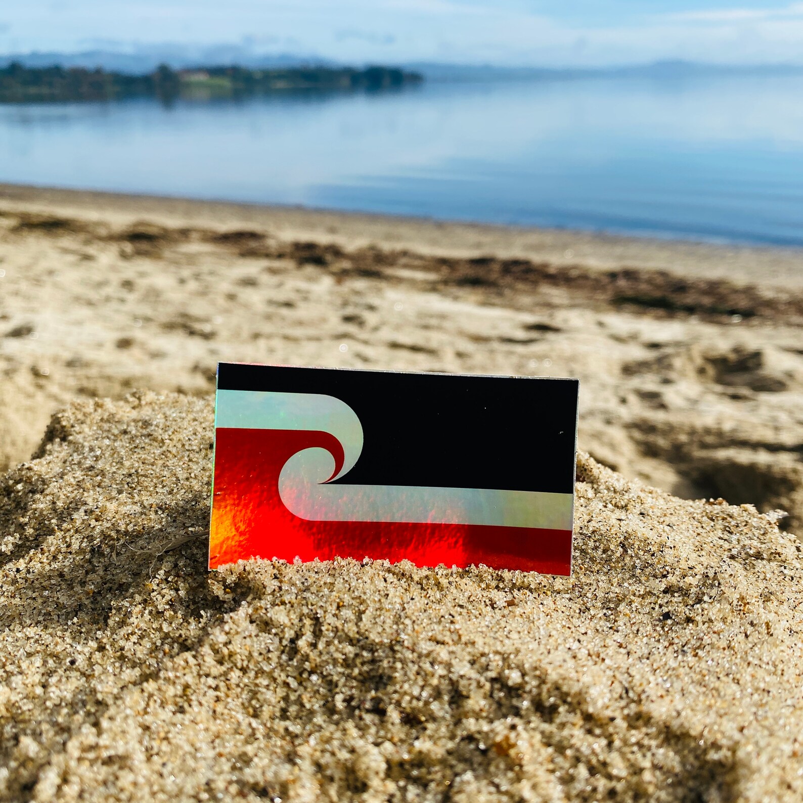 The Holographic Maori Flag Sticker, New Zealand Sticker, NZ Sticker Etsy