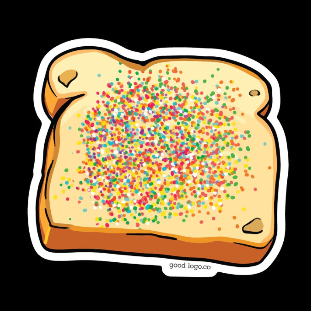 Fairy Bread Sticker: Australian New Zealand Party Treat, Waterproof ...