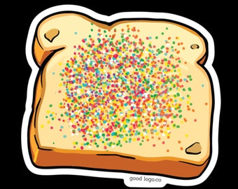 The Fairy Bread Sticker, New Zealand Sticker, NZ Sticker, Australia Sticker, Australian Sticker