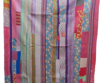 Top Class Indian Handwork Kantha Quilt Indian Vintage Traditional Kantha Quilts, Bohemian Bedding Bedspread Blankets Made In India