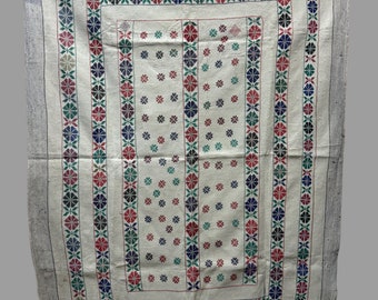 Awesome Nakshi Vintage Kantha Quilt Handstitched Quilt Reversible Kantha Throw Indian Ralli quilt Boho Cotton Quilt Handmade Kantha Bedding.