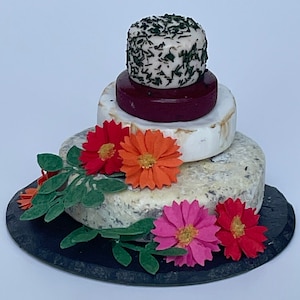 1/12th SCALE Dolls House Food - celebration cheese cake / stack