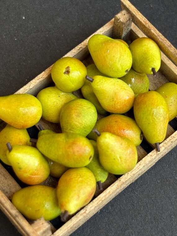 Scatola Vassoio A Cuore In Miniatura Per Casa Delle Bambole - Accessori In Legno Frutta E Verdura Scala 1:12