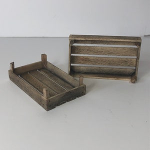 MAßE 1:12 Puppenhaus Miniatur Obst- / Gemüsekiste - Stil 1