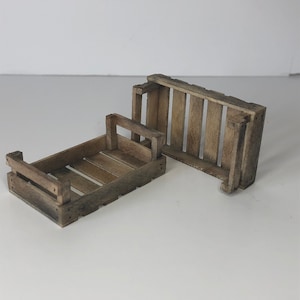 1/12TH SCALE Dolls House miniature fruit / vegetable crate - style 2