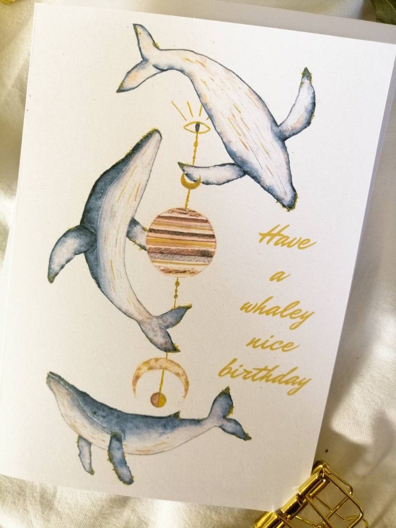 Funny Birthday Card for Friend, Watercolor Card, Art Print Cards, Punny ...