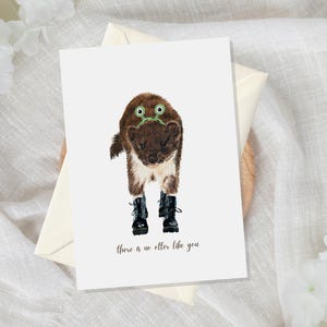 Otter Anniversary Card, Funny Valentines Day Card, Animal Pun Card, Valentines Day Gift for Girlfriend, Anniversary Gift for Her, Love Card