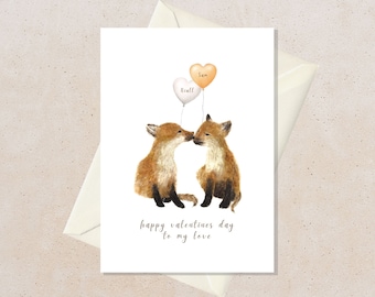 Valentijnsdagkaart gepersonaliseerd, aangepaste Valentijnsdagcadeaus, verjaardagskaart voor paar, liefdeskaart voor hem, gepersonaliseerd cadeau met naam