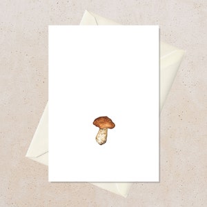 Autumn Thank You Cards, Mushroom Print Art, Fall Greeting Cards Handmade, Greeting Card Watercolor, Fall Birthday Gift for Her, Nature Lover