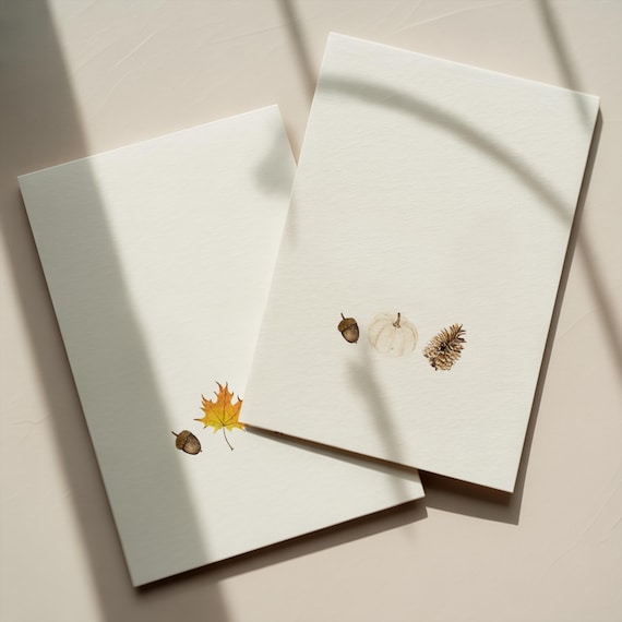 Autumn Greeting Cards, Fall Greeting Cards, Small Fall Gifts for Employees, Fall Birthday Gift for Friend, Watercolor Fall Cards, Fall Art