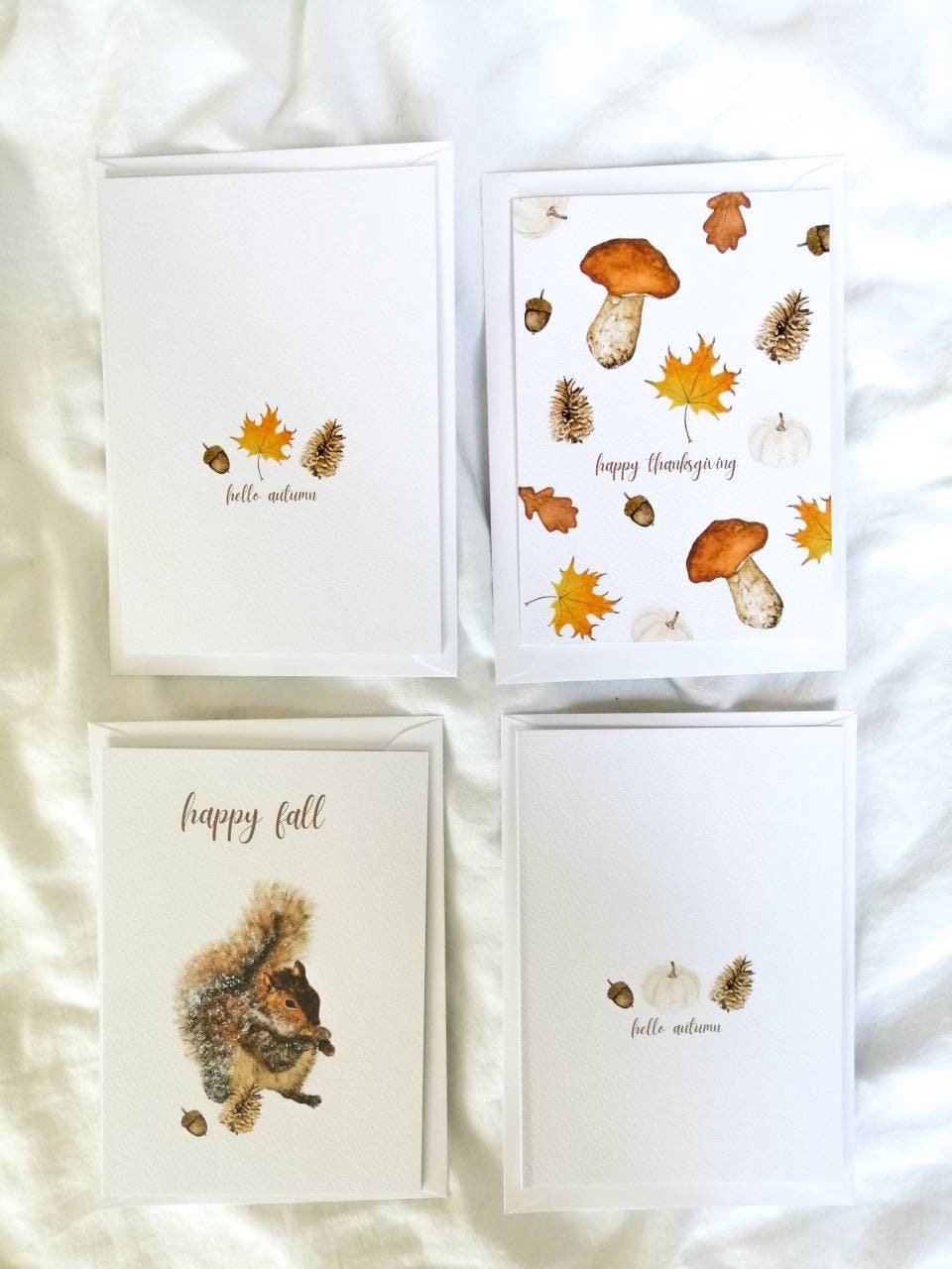 Fall Into Autumn Note Cards 4x6 Single Greeting Card Gifts for Her Fall  Paris Feminine Card Thinking of You Love Gold 