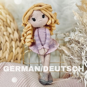 PDF DEUTSCHE Häkelanleitung für die Puppe "Ava", Design von Nadelkunst.Handmade by Anne