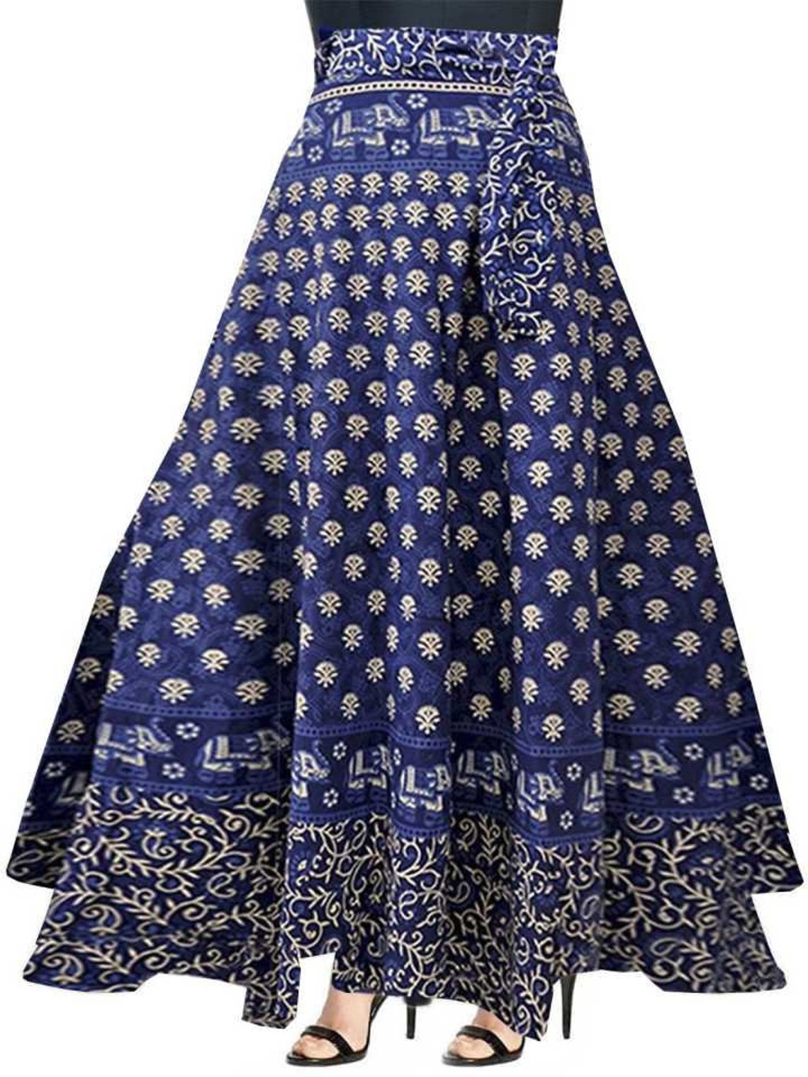 Indian Cotton Printed Handmade Wrap Skirt - Etsy UK