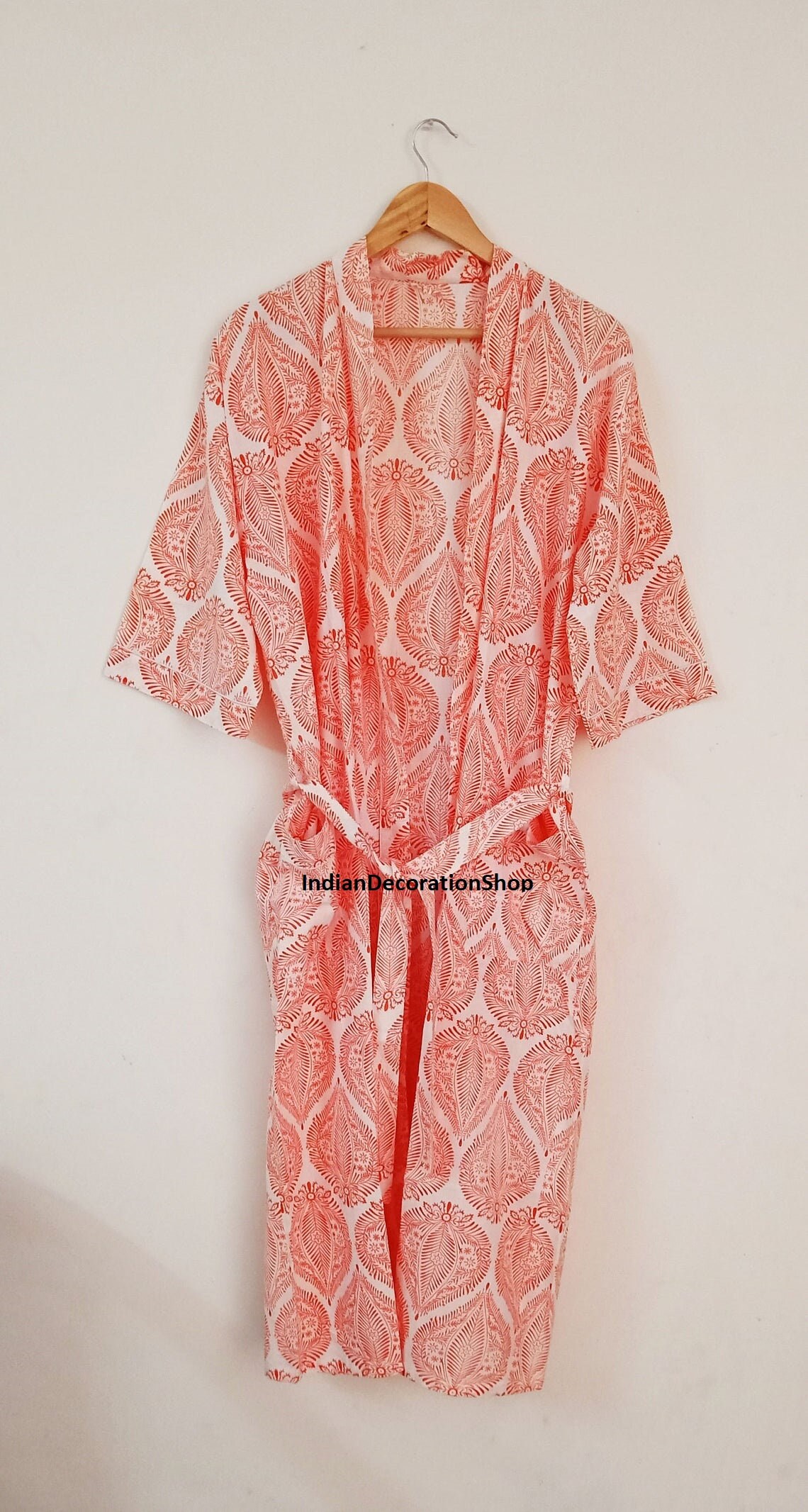 Cotton Kimono for Women Dressing Gown Multi Bird Printed Etsy