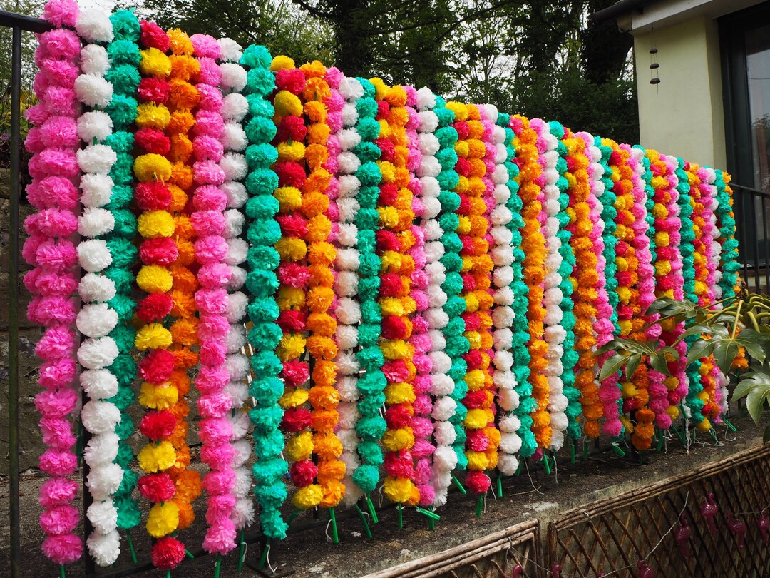 Lot of Artificial Marigold Flower Garlands Vine Wedding Indian Etsy