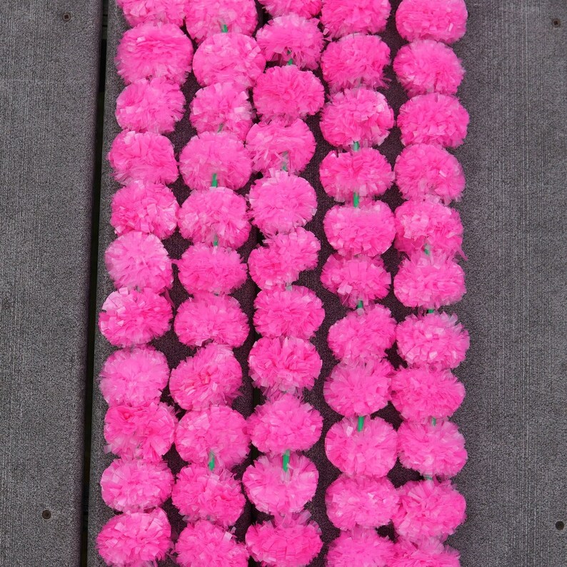 Artificial Decorative Marigold Flower Strings for Christmas Etsy India