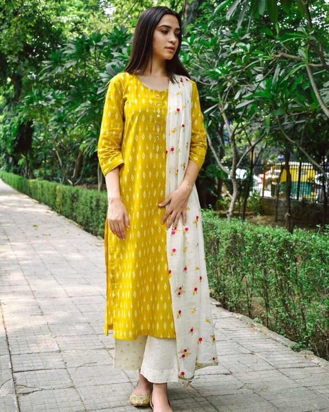 Women Fashion Trendy Kurti Dupatta Set with Rayon Printed | Etsy